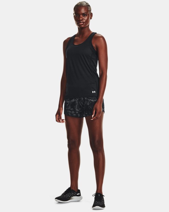 Women's UA Mileage 3.0 Printed Shorts, Black, pdpMainDesktop image number 2